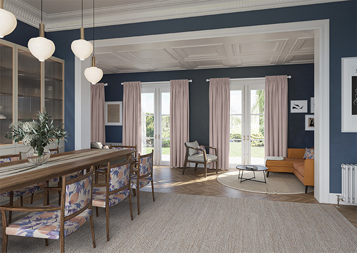 Delicate Chevron, Rusett - Made to Measure Curtains - Image 8